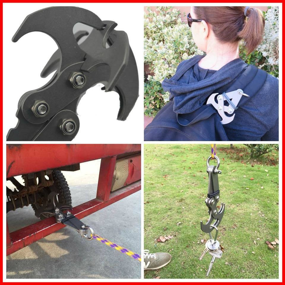 Stainless Steel Gravity Survival Grappling Hook