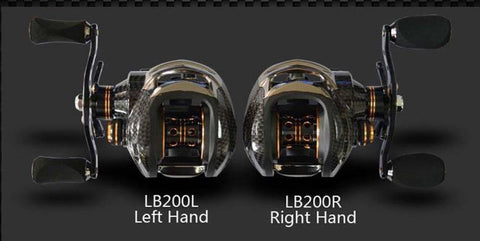 Image of FISHING BAITCASTING REEL 18 BB BALL BEARINGS DOUBLE BRAKE SYSTEM LEFT/RIGHT HAND CASTING