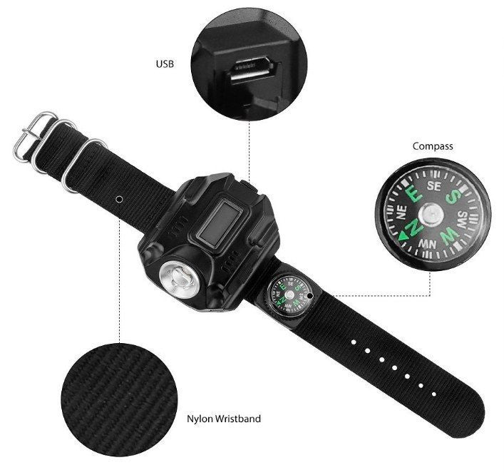ULTRAFLARE™ Tactical Wrist Watch Light - USB Rechargable *FREE SHIPPING*