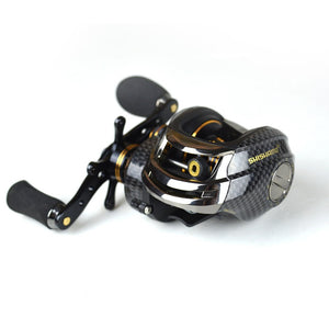 FISHING BAITCASTING REEL 18 BB BALL BEARINGS DOUBLE BRAKE SYSTEM LEFT/RIGHT HAND CASTING