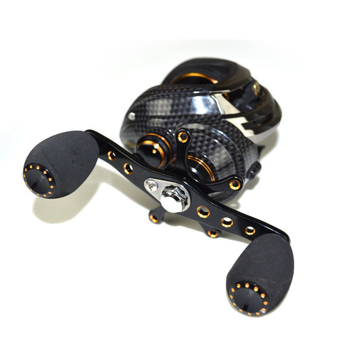 Image of FISHING BAITCASTING REEL 18 BB BALL BEARINGS DOUBLE BRAKE SYSTEM LEFT/RIGHT HAND CASTING