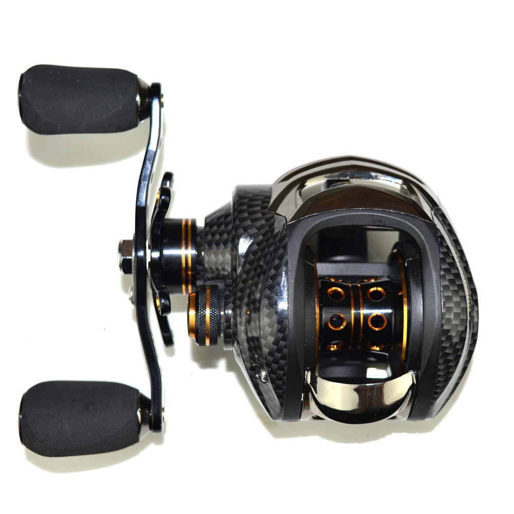 FISHING BAITCASTING REEL 18 BB BALL BEARINGS DOUBLE BRAKE SYSTEM LEFT/RIGHT HAND CASTING