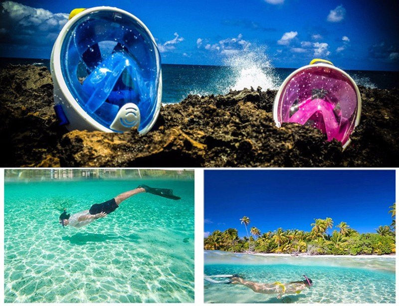 FREE BREATH 180° FULL FACE SNORKEL MASK
