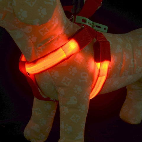 Image of LED NYLON DOG HARNESS