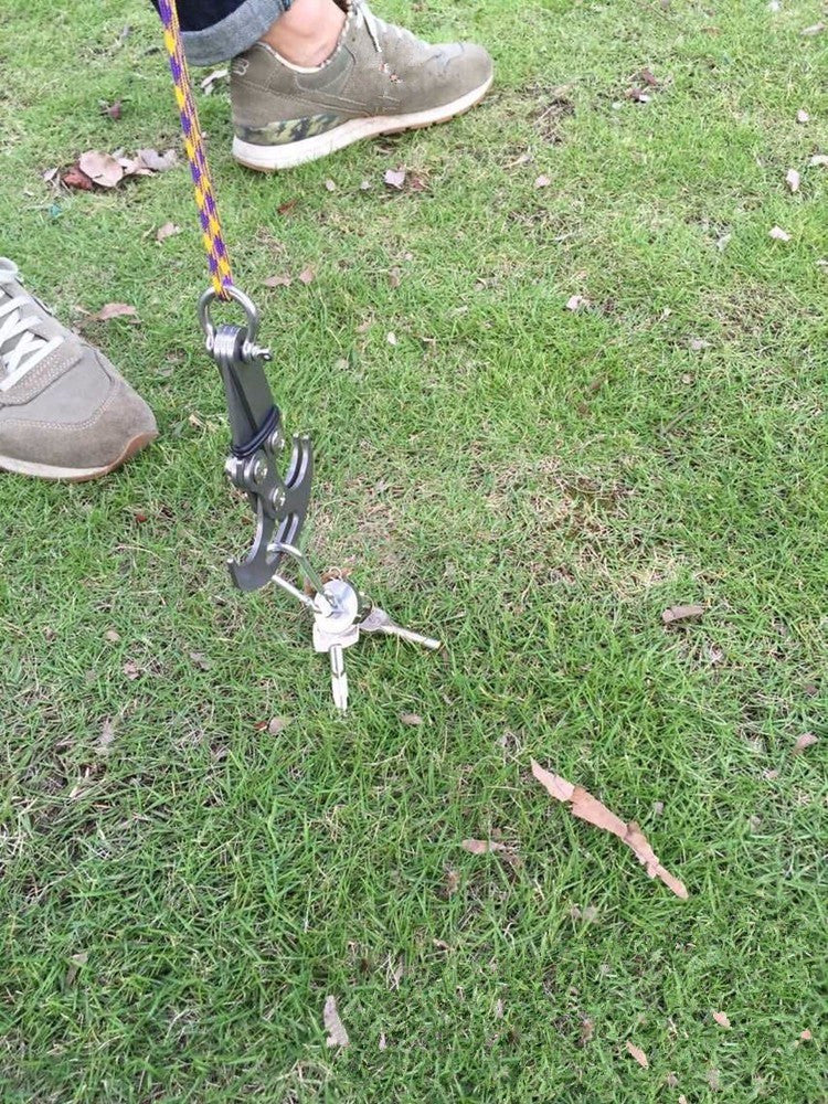 Stainless Steel Gravity Survival Grappling Hook