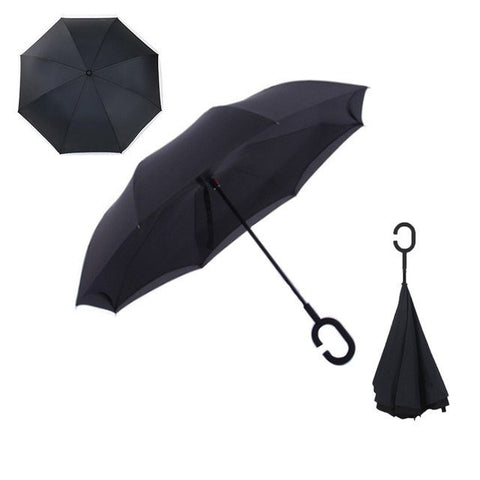 Image of RAINAWAY™ DOUBLE-LAYER HANDS-FREE INVERTED UMBRELLA