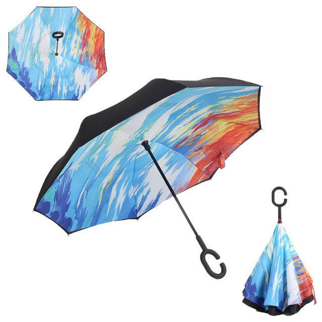 RAINAWAY™ DOUBLE-LAYER HANDS-FREE INVERTED UMBRELLA