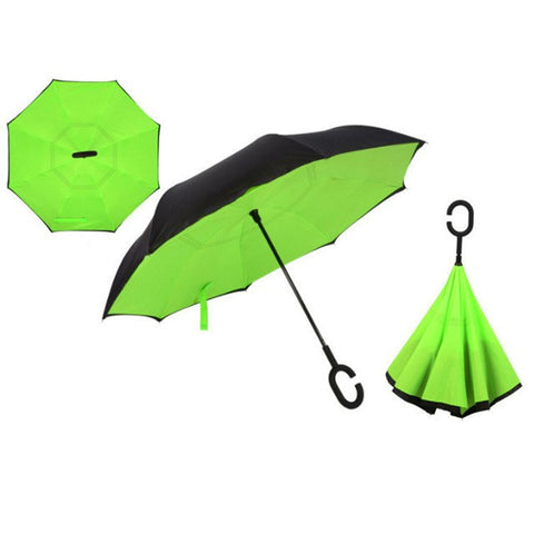 Image of RAINAWAY™ DOUBLE-LAYER HANDS-FREE INVERTED UMBRELLA