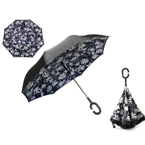 Image of RAINAWAY™ DOUBLE-LAYER HANDS-FREE INVERTED UMBRELLA