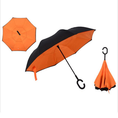 Image of RAINAWAY™ DOUBLE-LAYER HANDS-FREE INVERTED UMBRELLA