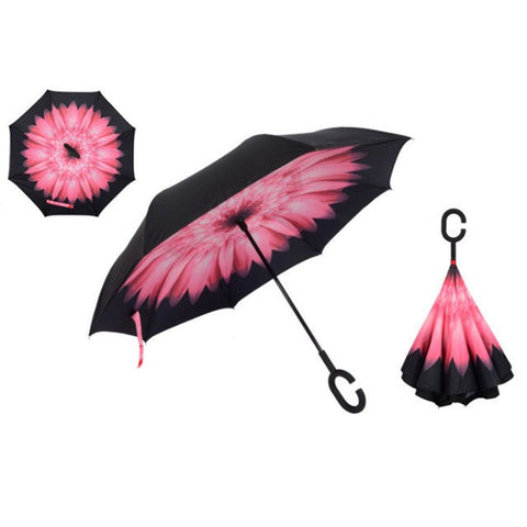 Image of RAINAWAY™ DOUBLE-LAYER HANDS-FREE INVERTED UMBRELLA