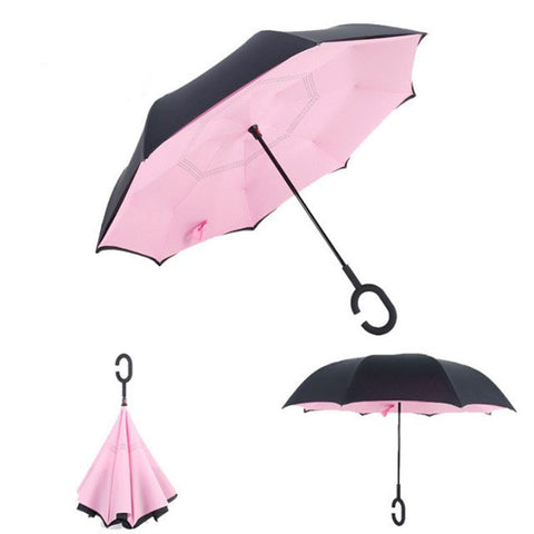 Image of RAINAWAY™ DOUBLE-LAYER HANDS-FREE INVERTED UMBRELLA