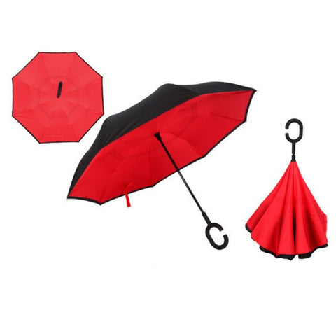 Image of RAINAWAY™ DOUBLE-LAYER HANDS-FREE INVERTED UMBRELLA