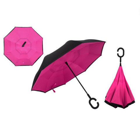 Image of RAINAWAY™ DOUBLE-LAYER HANDS-FREE INVERTED UMBRELLA