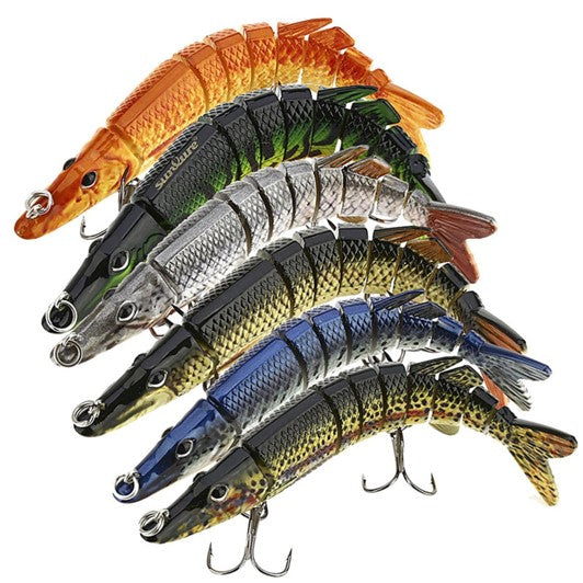  Topwater Fishing Lures Bass Lures with Floating Tractor  Rotating Tail Barb Treble Hooks Artificial Hard Bait Swimbait Lures Surface  Crankbait for Bass Trout Walleye Pike Musky (All 8 Pcs Kit) 